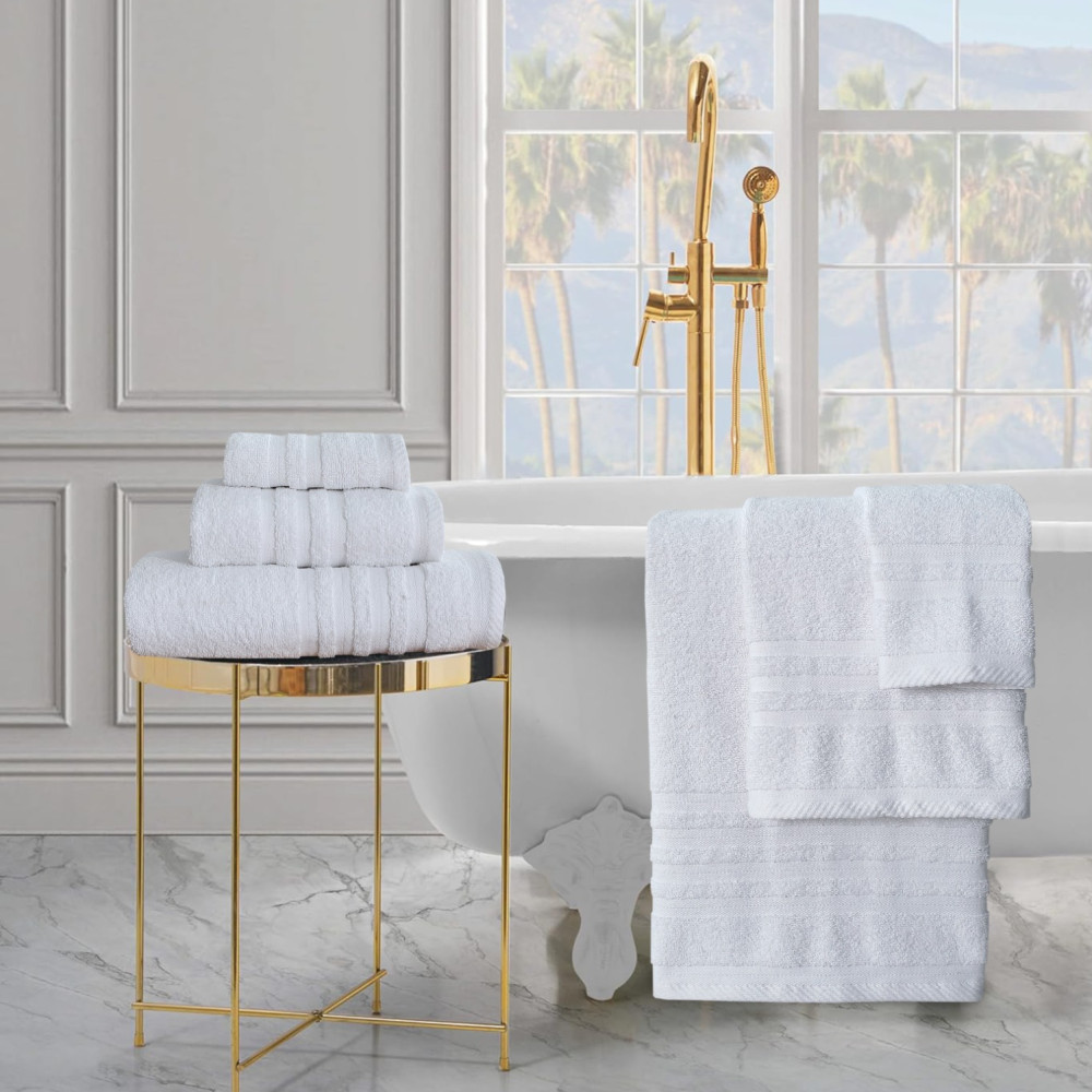 Πετσέτες Μπάνιου (Σετ 3τμχ) 100% Βαμβάκι  Blanca White 500gsm