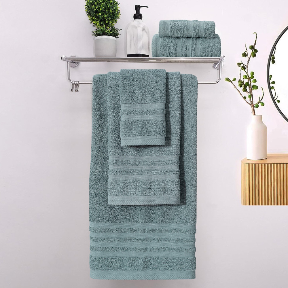 Πετσέτες Μπάνιου (Σετ 3τμχ) 100% Βαμβάκι  Blanca Green 500gsm