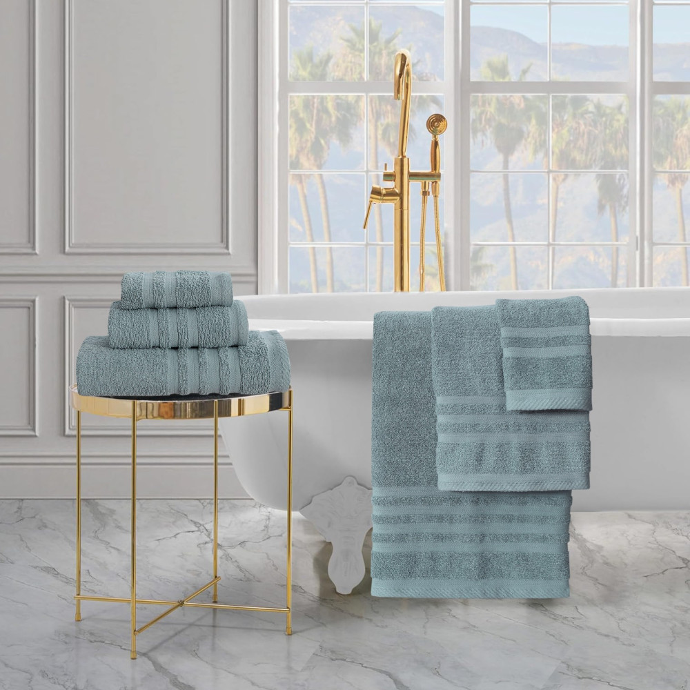 Πετσέτες Μπάνιου (Σετ 3τμχ) 100% Βαμβάκι  Blanca Green 500gsm