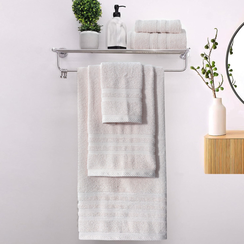 Πετσέτες Μπάνιου (Σετ 3τμχ) 100% Βαμβάκι  Blanca Cream 500gsm