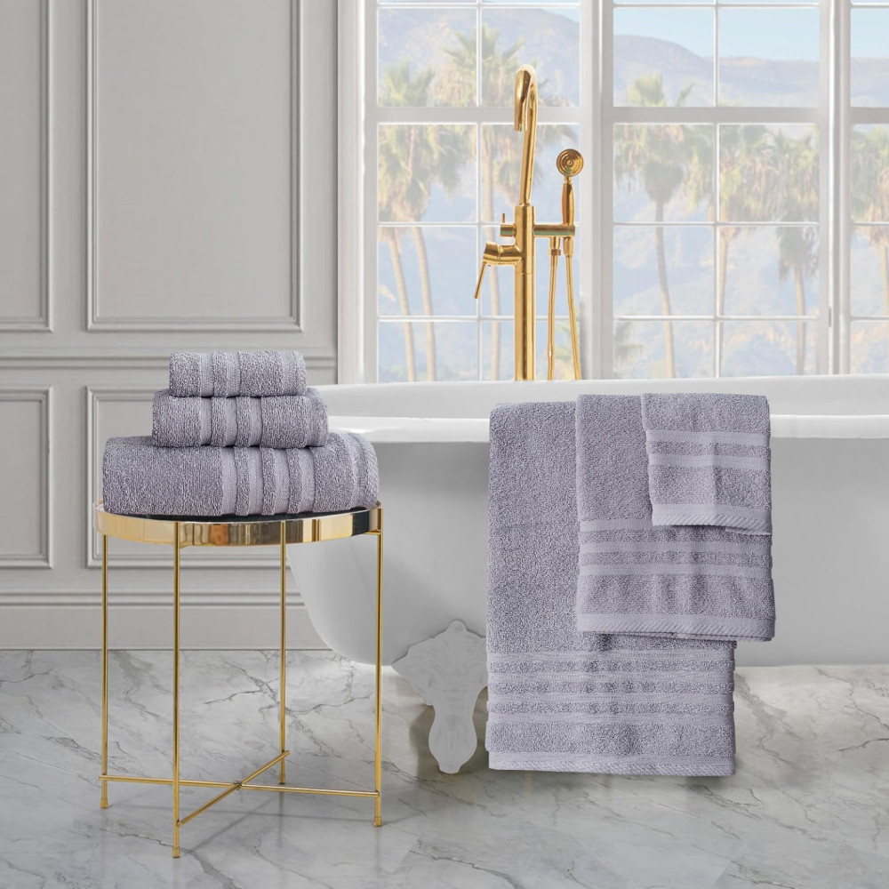 Πετσέτες Μπάνιου (Σετ 3τμχ) 100% Βαμβάκι  Blanca Grey 500gsm