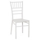 Καρέκλα Πολυπροπυλένιου Catering Tiffany Λευκό 39x47x89cm