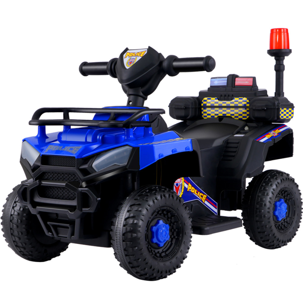 Ηλεκτροκίνητη Γουρούνα Αστυνομία με φώτα-μουσική Μπλε 6V 211-BLUE