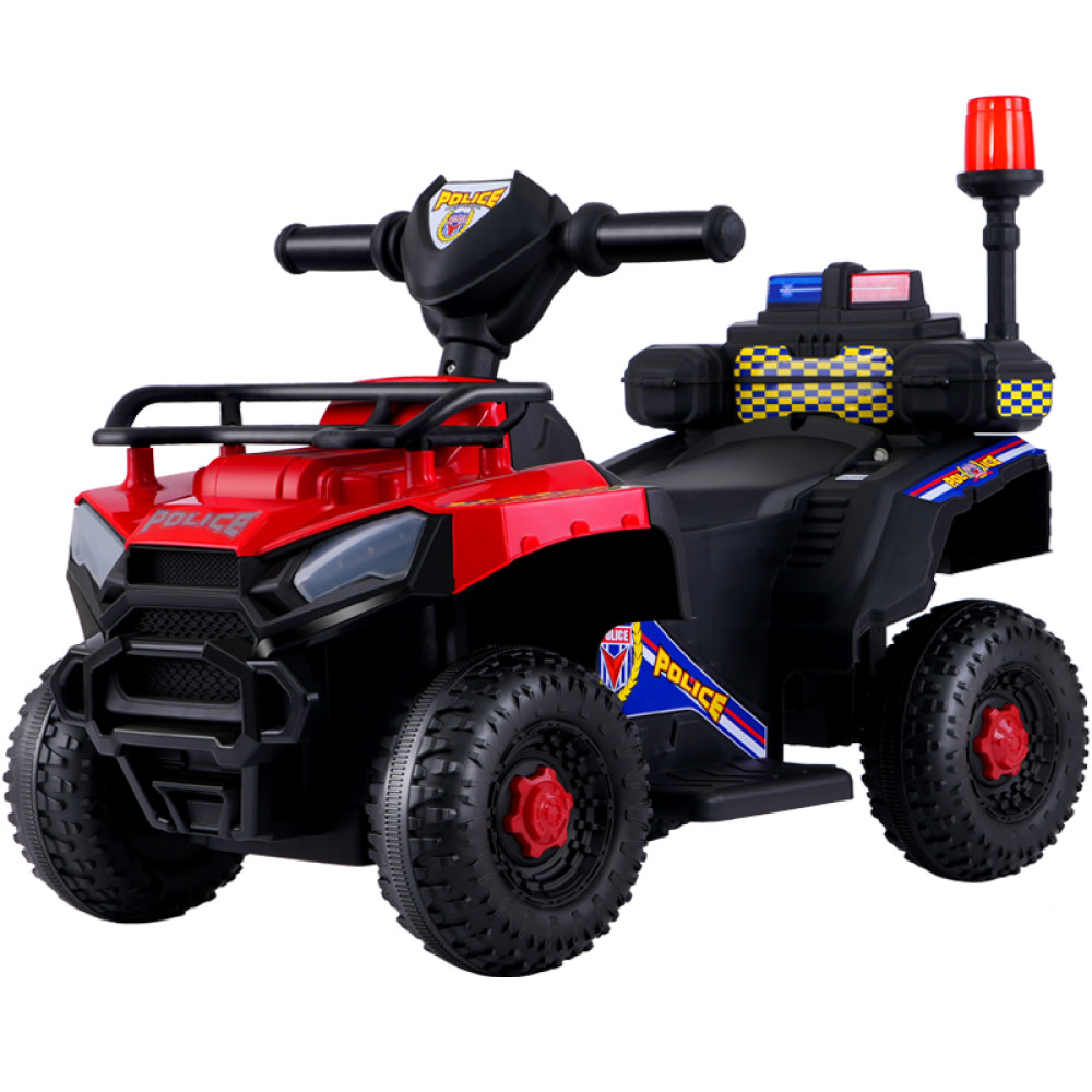 Ηλεκτροκίνητη Γουρούνα Αστυνομία με φώτα-μουσική Κόκκινο 6V 211-RED