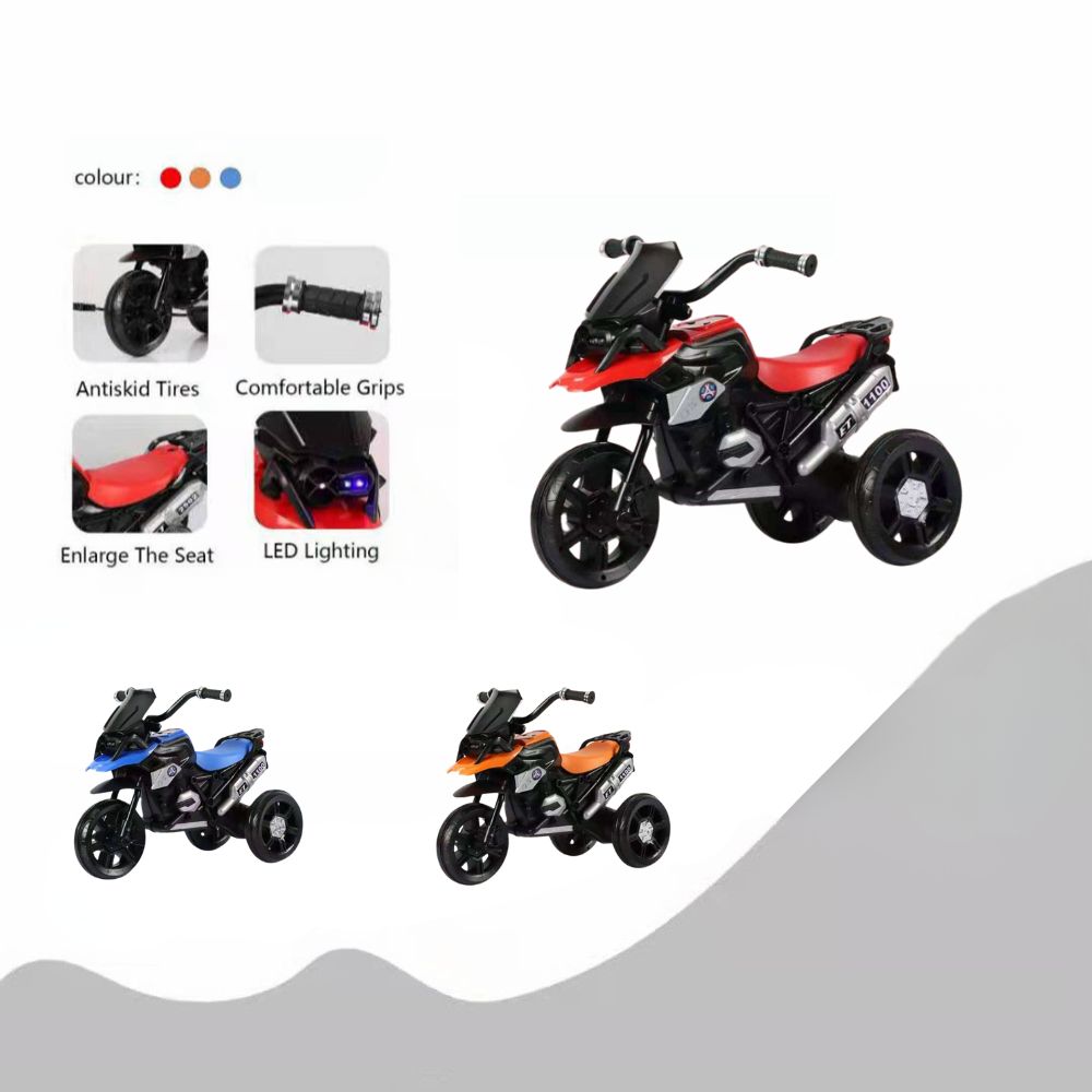 Ηλεκτροκίνητη Μηχανή - με μουσική 6V Κόκκινη XS-1100-RED