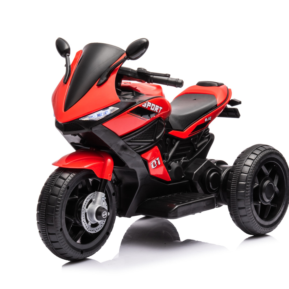 Ηλεκτροκίνητη Μηχανή με , Φώτα LED και μουσική 6V Κόκκινο BJQ-R8-RED