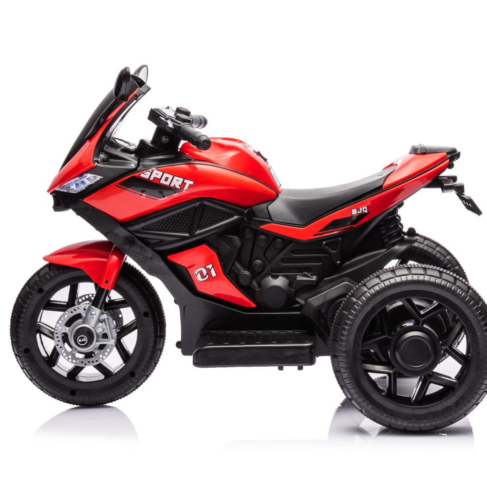 Ηλεκτροκίνητη Μηχανή με , Φώτα LED και μουσική 6V Κόκκινο BJQ-R8-RED