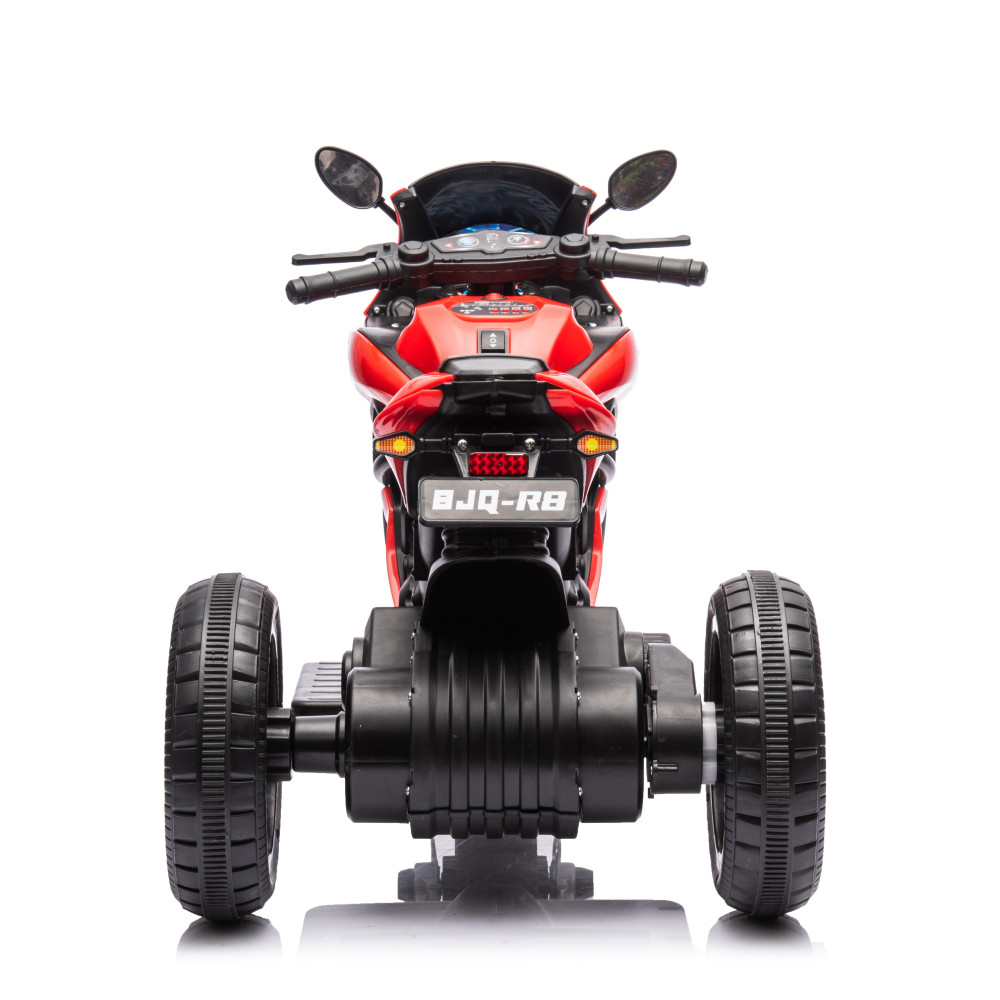 Ηλεκτροκίνητη Μηχανή με , Φώτα LED και μουσική 6V Κόκκινο BJQ-R8-RED