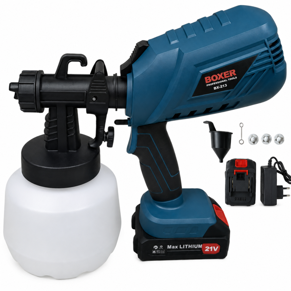 BOXER Επαναφορτιζόμενο Πιστόλι Βαφής 24V με 2 Μπαταρίες BX213