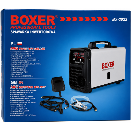 BOXER Inverter Ηλεκτροκόλληση MIG/MMA BX3023
