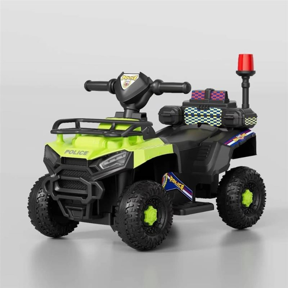 Ηλεκτροκίνητη Γουρούνα Αστυνομία με φώτα-μουσική Κίτρινη 6V 211-YELLOW