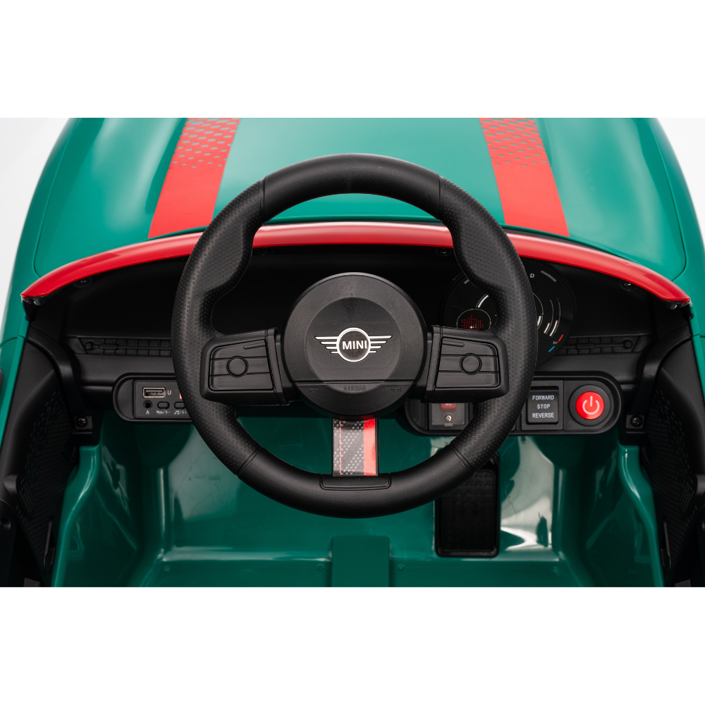 Ηλεκτροκίνητο Παιδικό Αυτοκίνητο Licensed Mini Cooper S 12V Πράσινο SMB3518-GREEN