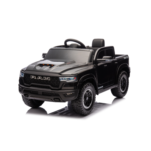 Παιδικό Ηλεκτροκίνητο Αυτοκίνητο Licensed RAM 1500 RHO Super Truck 4x4 12V με Bluetooth & Τηλεχειριστήριο – Μαύρο SMBZ618-BLACK