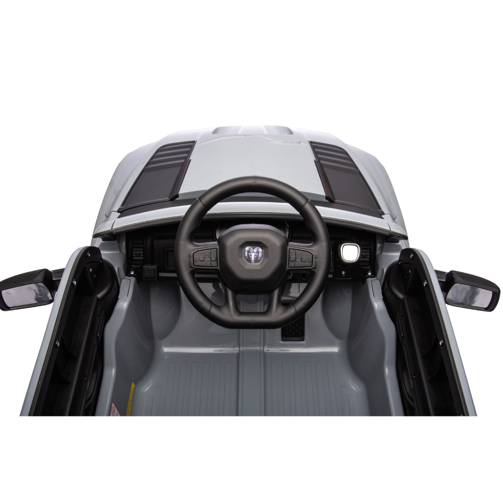 Παιδικό Ηλεκτροκίνητο Αυτοκίνητο Licensed RAM 1500 RHO Super Truck 4x4 12V με Bluetooth & Τηλεχειριστήριο – Γκρι SMBZ618-GREY