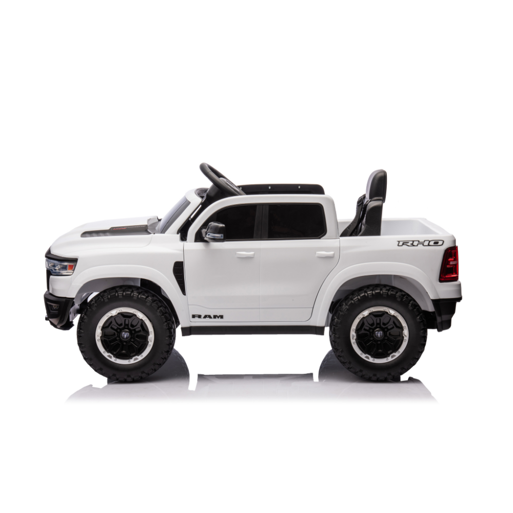 Παιδικό Ηλεκτροκίνητο Αυτοκίνητο Licensed RAM 1500 RHO Super Truck 4x4 12V με Bluetooth & Τηλεχειριστήριο – Λευκό SMBZ618-WHITE