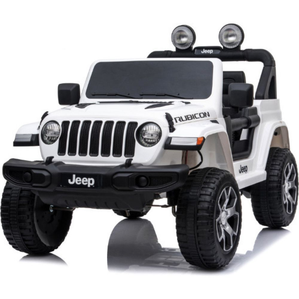 Ηλεκτροκίνητο Αυτοκίνητο Jeep Wrangler Rubicon Licensed Original με τηλεχειριστήριο 12V ΄Λευκό 5555-WH