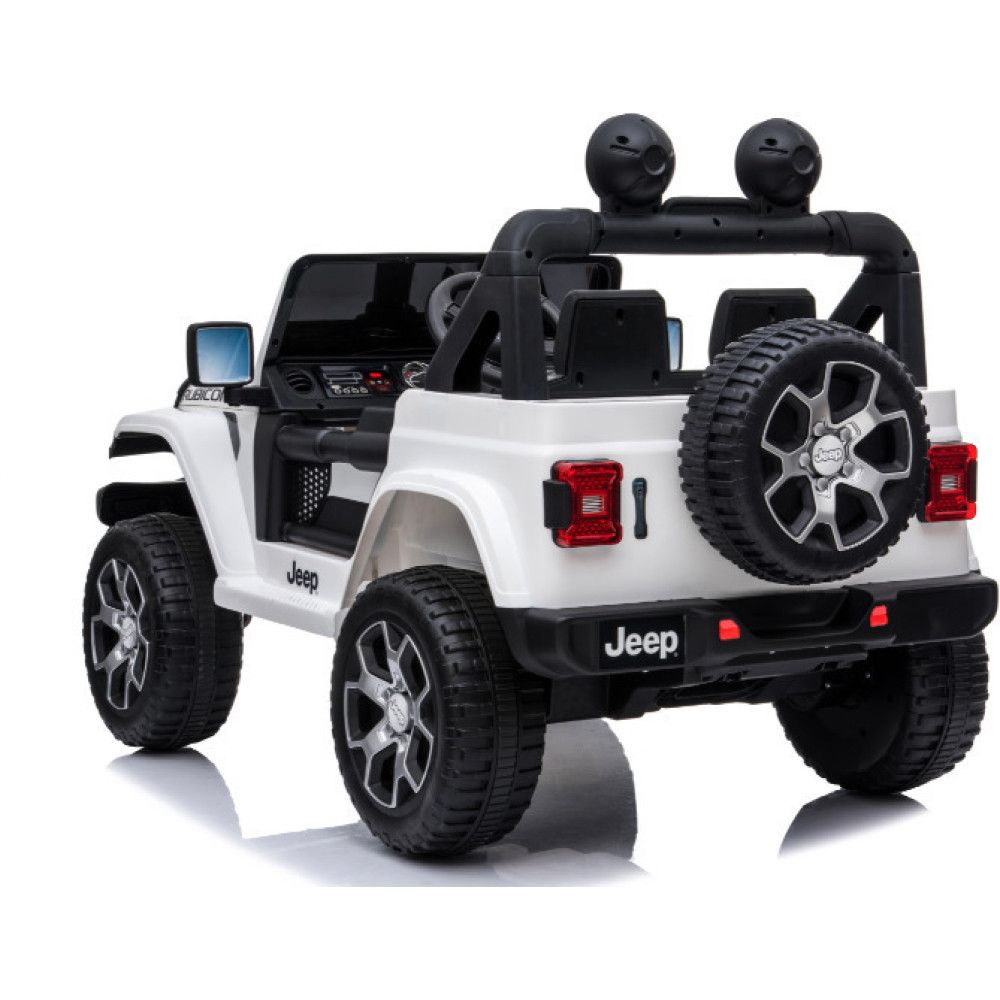 Ηλεκτροκίνητο Αυτοκίνητο Jeep Wrangler Rubicon Licensed Original με τηλεχειριστήριο 12V ΄Λευκό 5555-WH