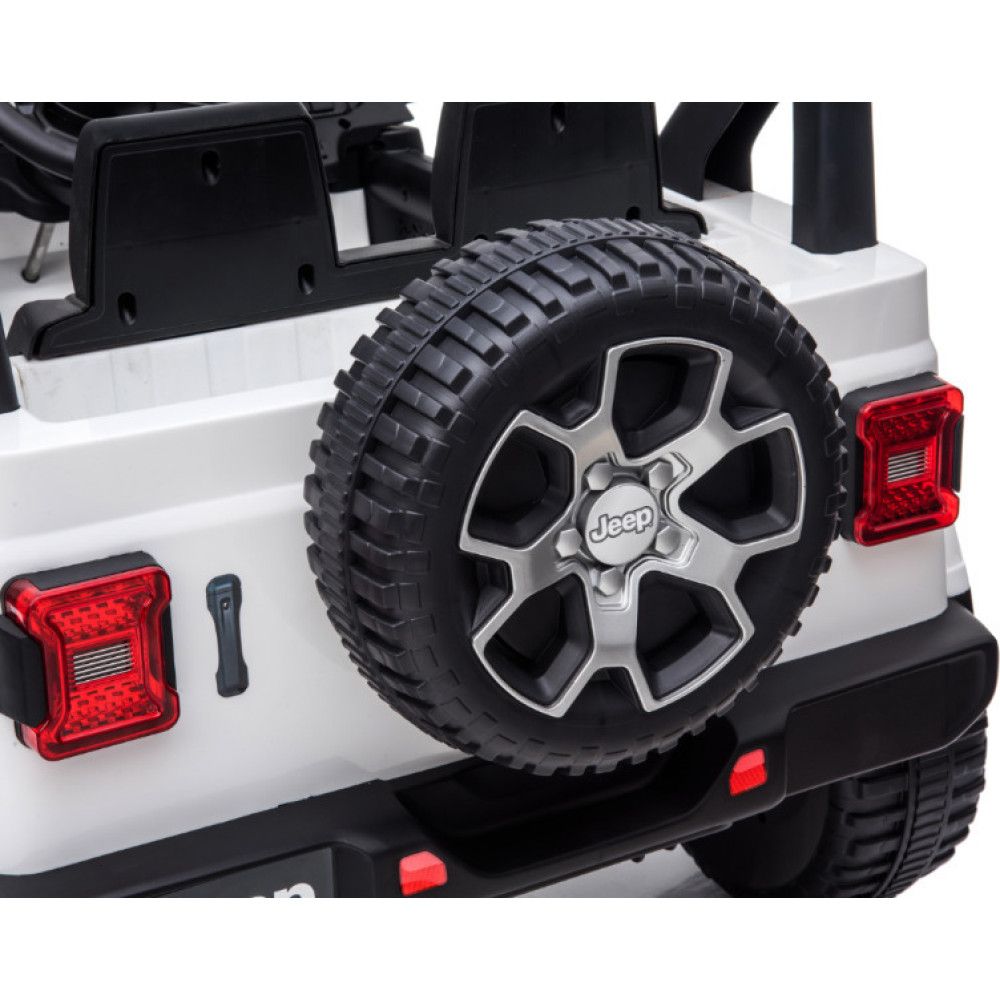 Ηλεκτροκίνητο Αυτοκίνητο Jeep Wrangler Rubicon Licensed Original με τηλεχειριστήριο 12V ΄Λευκό 5555-WH