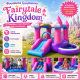 Φουσκωτό Τραμπολίνο Fairytale Kingdom με Τσουλήθρα, Πισίνα Νερού & Χώρο Αναπήδησης 315×270×178 cm