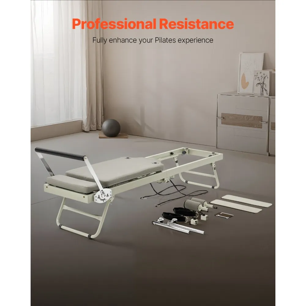 Επαγγελματικό Πτυσσόμενο Κρεβάτι Pilates Reformer Γκρι S1001E-GREY