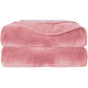 1+1 Δώρο Κουβέρτα Ισπανική Βελουτέ Gabriella Williams Υπέρδιπλη Ροζ 3kg 220x240cm BLVL01-PINK