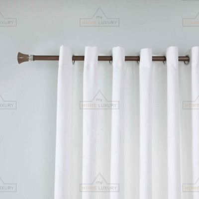 Leaves - Κουρτίνα Σκίασης Λευκή Με Κρίκο Υ270xΦ270cm A6039-8