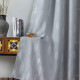 Leaves - Κουρτίνα Σκίασης Ασημί Με Κρίκο Υ270xΦ270cm A6039-11