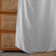 Velour Satin Κουρτίνα Ανοιχτό Γκρι 80% Σκίασης Με Κρίκο Υ270xΦ280cm A6341-17