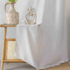 Velour Satin Κουρτίνα Γκρεζ 80% Σκίασης Με Κρίκο Υ270xΦ280cm A6341-20