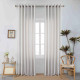 Velour Satin Κουρτίνα Γκρεζ 80% Σκίασης Με Κρίκο Υ270xΦ280cm A6341-20