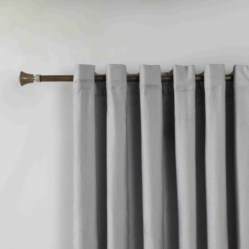 Κουρτίνα Σκίασης Ζακάρ Γκρι Με Κρίκους 270x255cm 8035-3