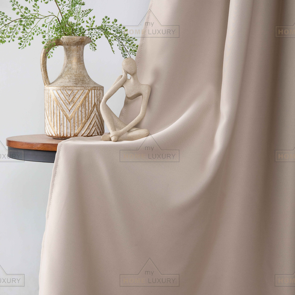 Dellia - Κουρτίνα Σκίασης Μπεζ Με Κρίκο Υ265xΦ140cm AD6038-9 Dellia - Κουρτίνα Σκίασης Μπεζ Με Κρίκο Υ265xΦ140cm AD6038-9