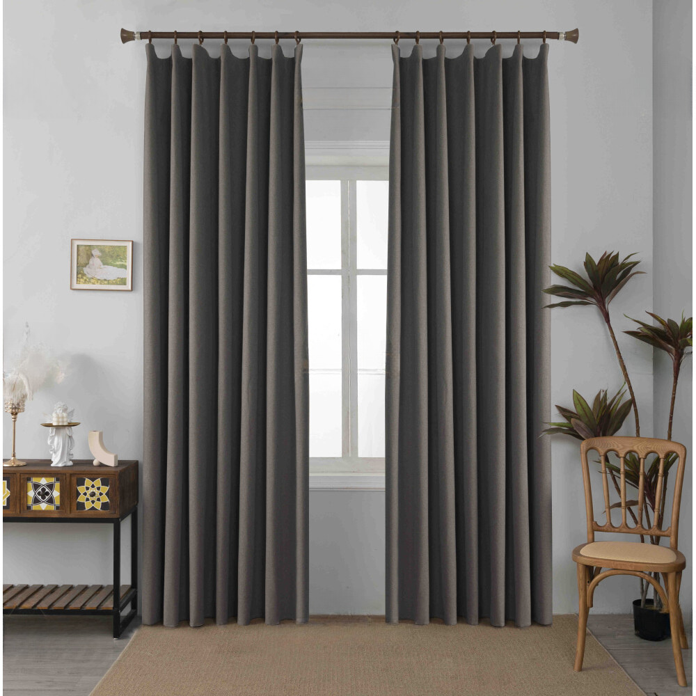 Κουρτίνα Σκίασης Σκούρο Καφέ με Τρέσα 270x270cm 6010-46