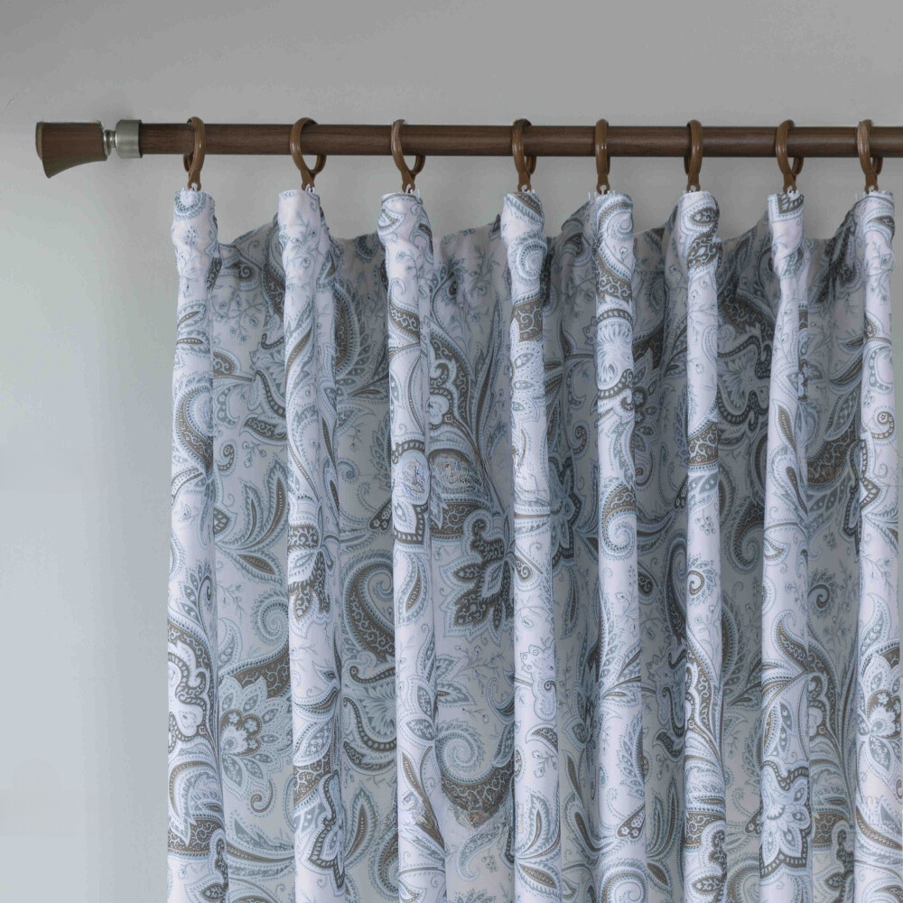 Κουρτίνα Σκίασης Ζακάρ Με Λαχούρια Μπλε Με Τρέσα 270x280cm 6017-1