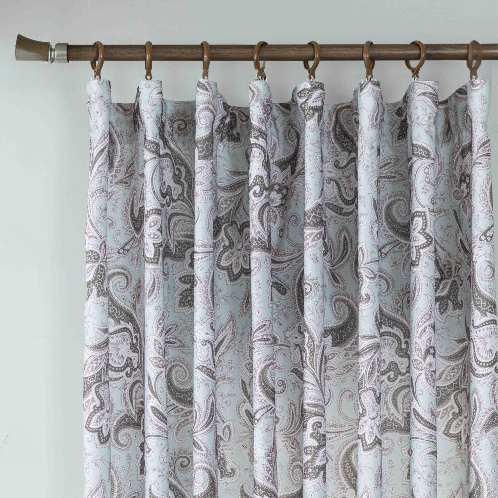 Κουρτίνα Σκίασης Ζακάρ Με Λαχούρια Aqua Με Τρέσα 270x280cm 6017-3