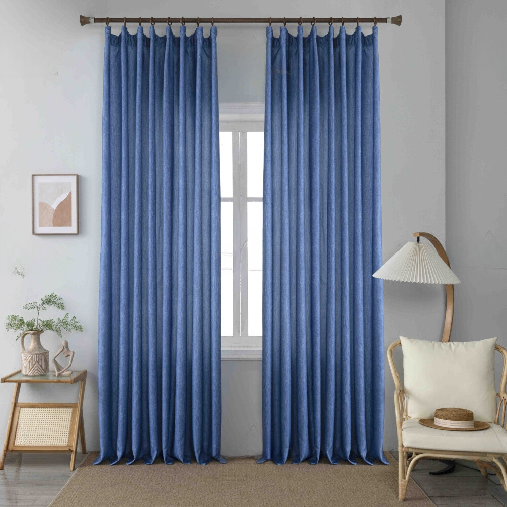 Κουρτίνα Σκίασης Μπλε Ρουά με Τρέσα 270x280cm 6019-6