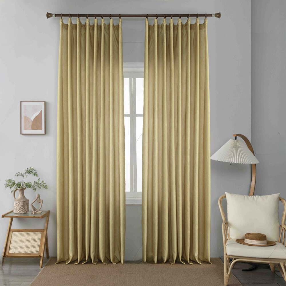 Κουρτίνα Σκίασης Κίτρινη με Τρέσα 270x280cm 6019-7