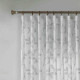 Κουρτίνα Leaves Λευκή με Σκούρο Γκρι Κέντημα Με Τρέσα 270x270cm 6020-5