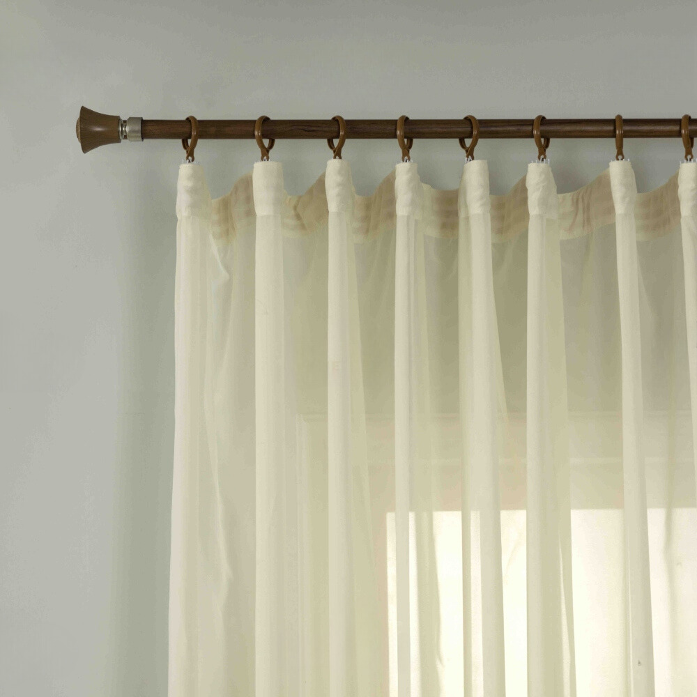 Κουρτίνα Ημιδιάφανη Βουάλ Μπεζ Με Τρέσα 270x280cm 6030-2