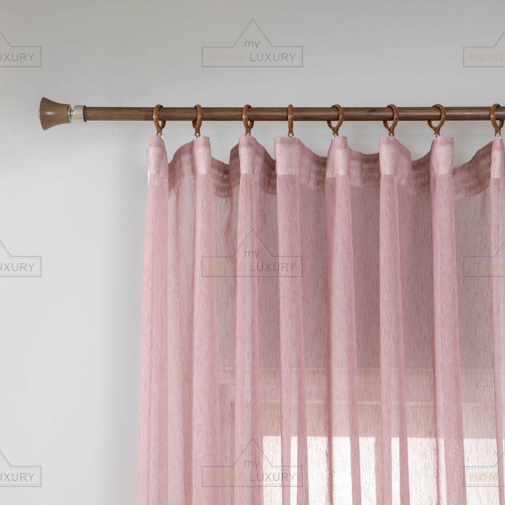 Line - Κουρτίνα Ημιδιάφανη Σάπιο Μήλο Με Τρέσα Υ295ΧΦ270cm 6037-10