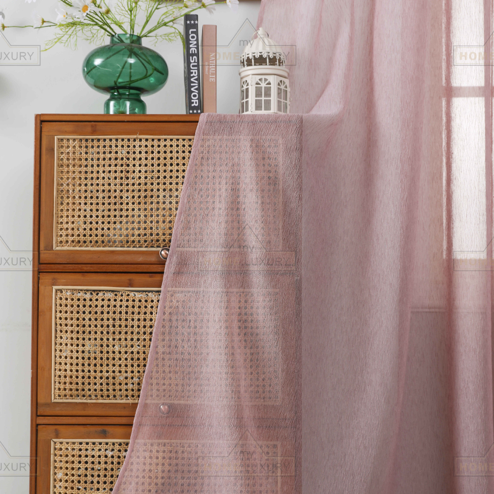 Line - Κουρτίνα Ημιδιάφανη Σάπιο Μήλο Με Τρέσα Υ295ΧΦ270cm 6037-10