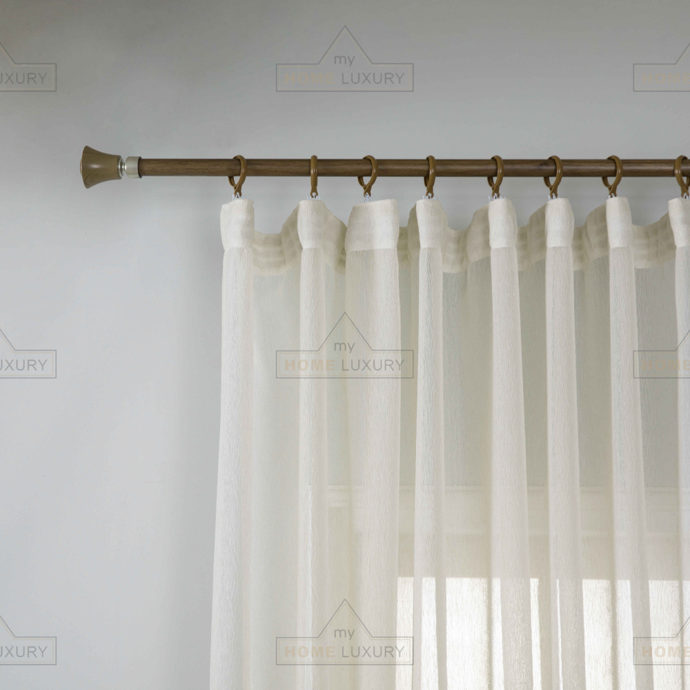 Line - Κουρτίνα Ημιδιάφανη Εκρού Με Τρέσα Υ295ΧΦ270cm 6037-8 Line - Κουρτίνα Ημιδιάφανη Εκρού Με Τρέσα Υ295ΧΦ270cm 6037-8