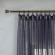 Line - Κουρτίνα Ημιδιάφανη Μπλε Σκούρο Με Τρέσα Υ295ΧΦ270cm 6037-20