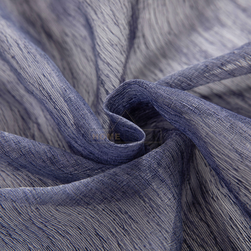 Line - Κουρτίνα Ημιδιάφανη Μπλε Σκούρο Με Τρέσα Υ295ΧΦ270cm 6037-20