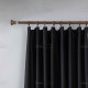 Dellia - Κουρτίνα Σκίασης Μαύρο Με Τρέσα Υ275xΦ270cm 6038-18