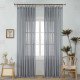 Κουρτίνα Λινή Ημιδιάφανη Γκρι Με Τρέσα Υ270x280cm 6780-11