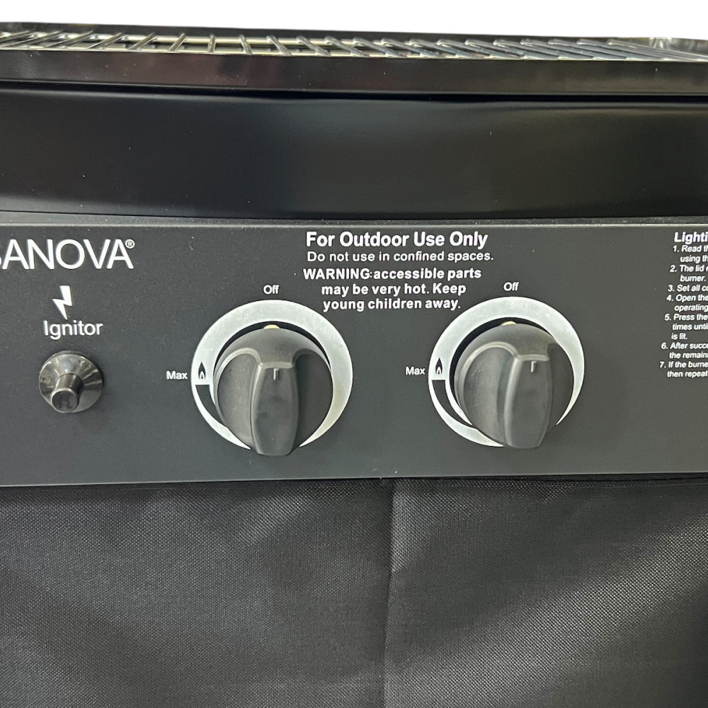 Ψησταριά Υγραερίου Σχάρας 45×34εκ. με 2 Εστίες 4.7kW και Πλαϊνό Μάτι KS18022