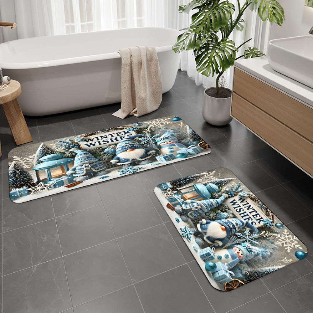 Σετ 2τμχ πατάκια αντιολισθητικά (160x50cm & 80x50cm) CRY50-23