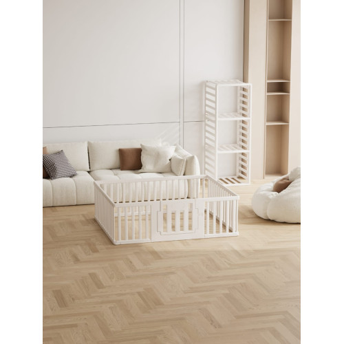 150x180x61cm Πλαστικός Φράχτης Παιχνιδιού Λευκό QD059-WH