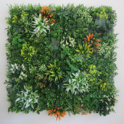 Πάνελ Φυλλωσιάς Διακοσμητικό – Τεχνητός Φράχτης Πρασίνου για Εξωτερικούς & Εσωτερικούς Χώρους 1X1M YM-1965